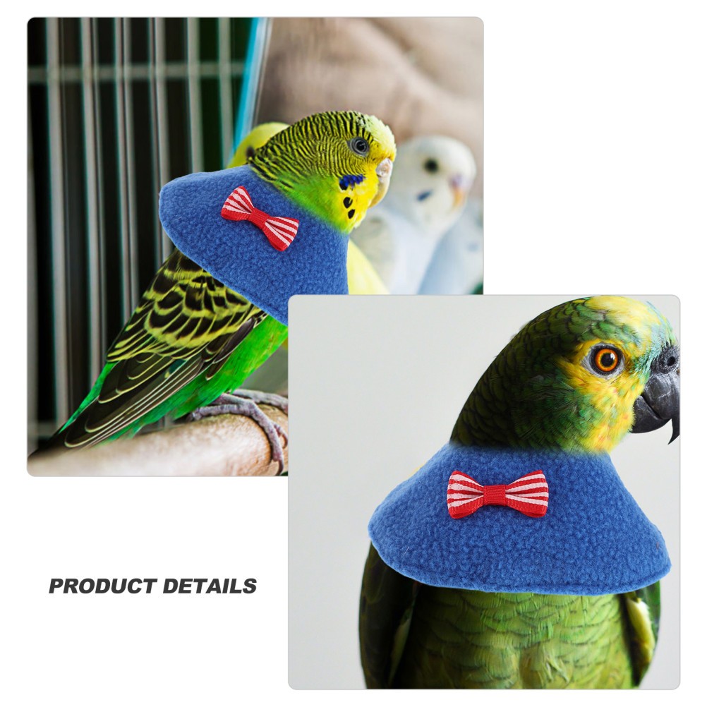 2Pcs Reusable Elizabethan Collars for Parrots Bird Postoperative Neck Cone