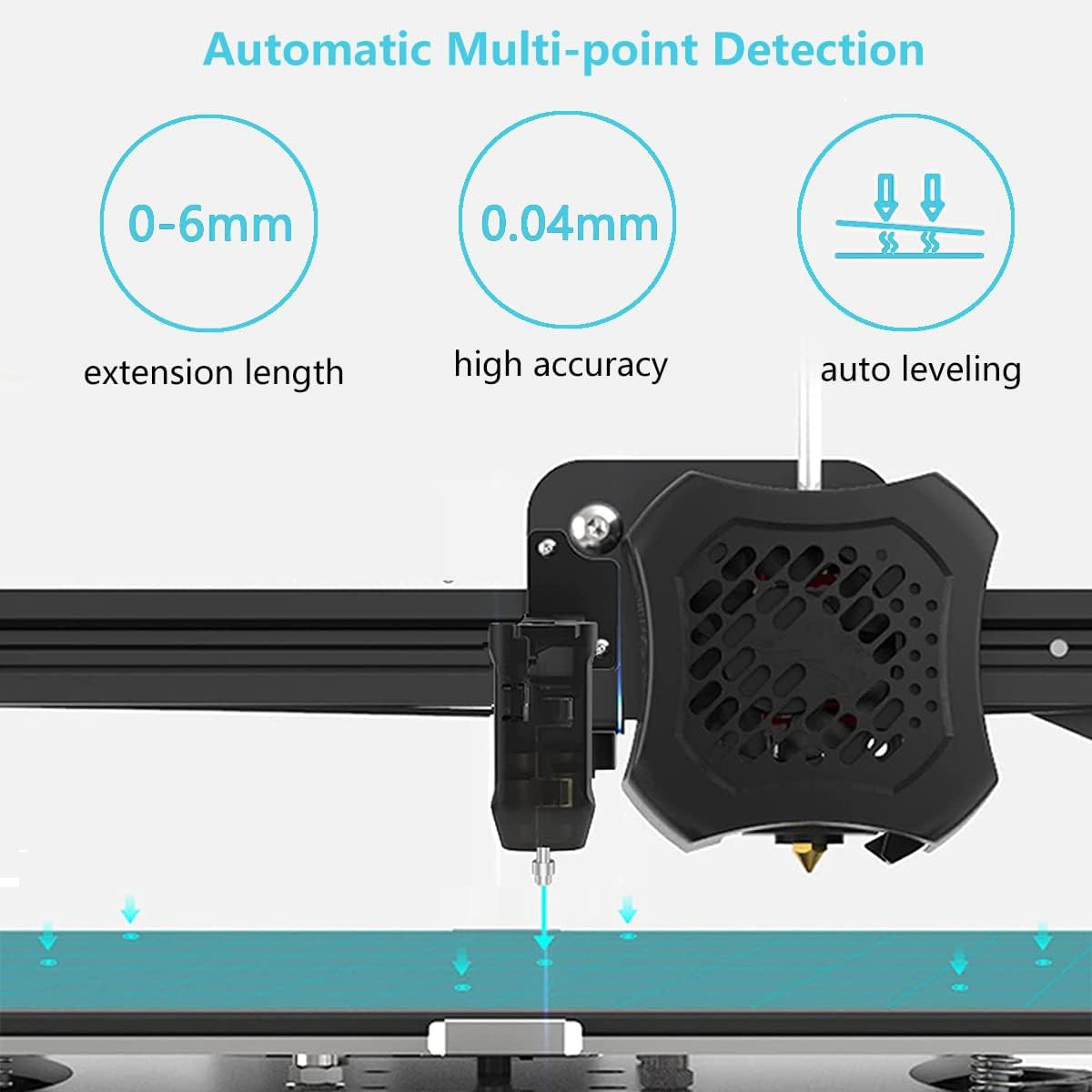 Creality CR Touch Auto Bed Leveling Sensor Kit for 3D Printer with Metal Push Pi