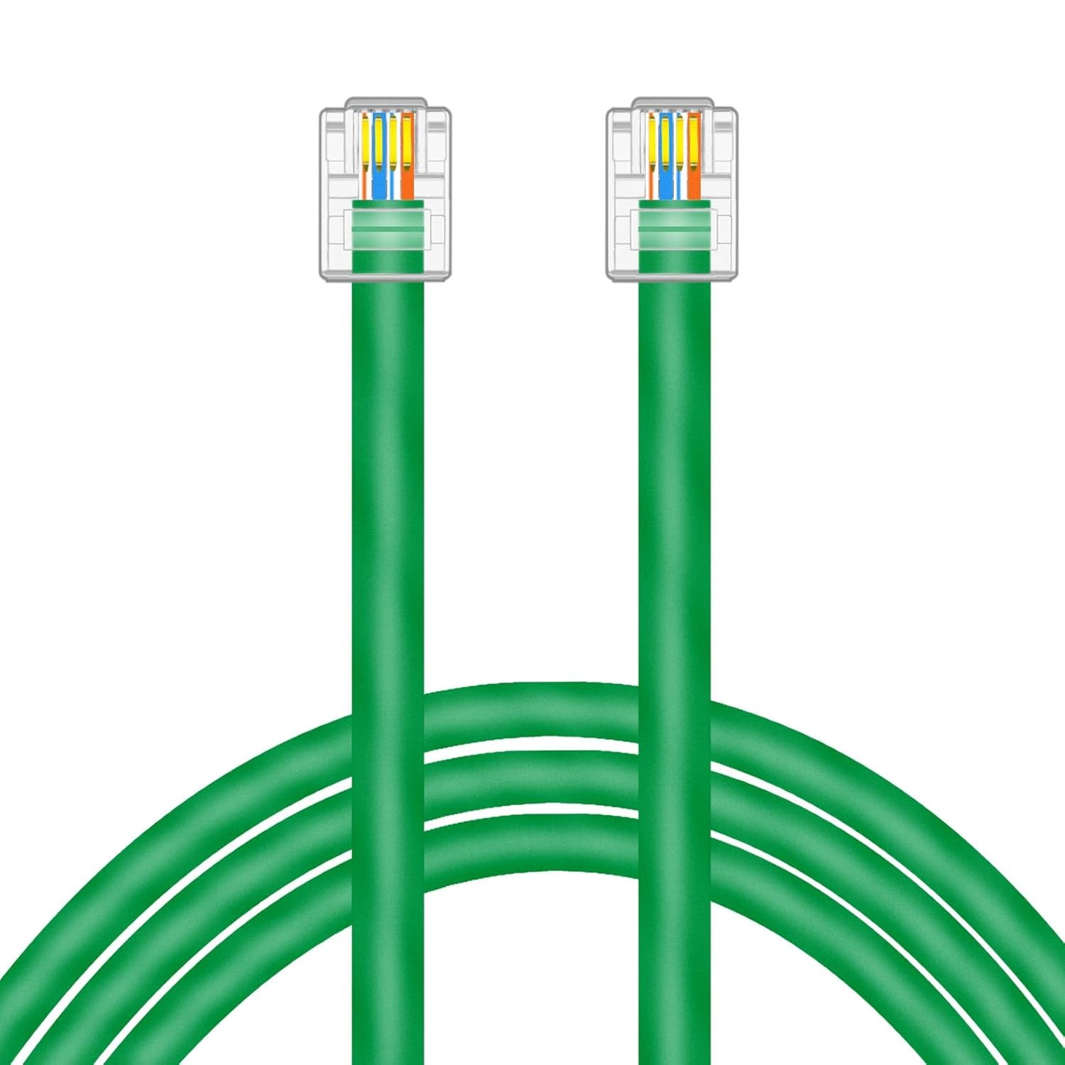 CAT5E RJ11 Data Cable DSL Cable 3ft Heavy Duty High-Speed for DSL Modem UTP C...
