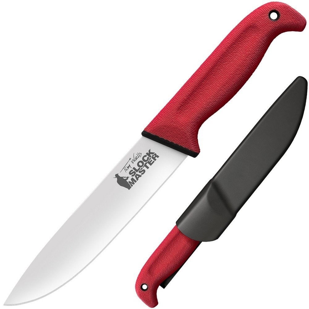 Cold Steel Slock Master Fixed Knife 6.5" 4116 Steel Blade Red - CS-20VSTW