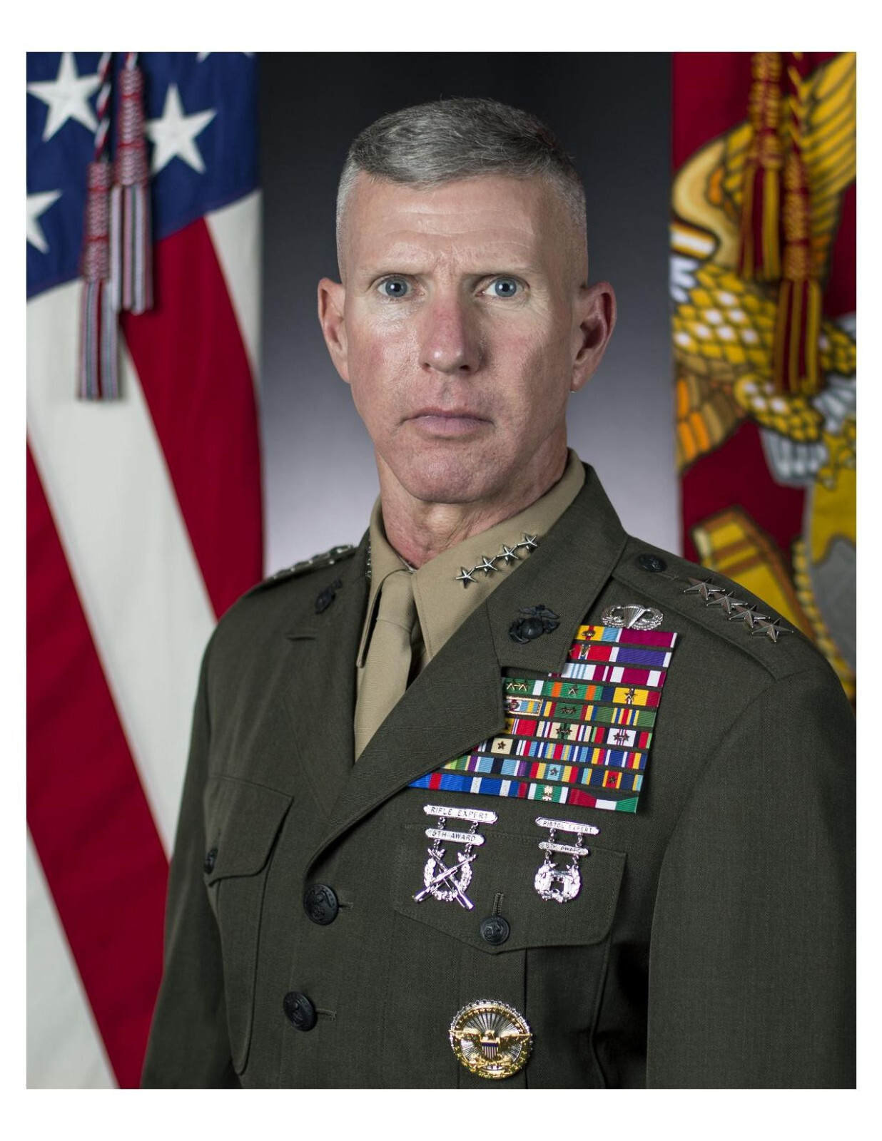 United States Marine General Eric M. Smith 8x10 Portrait Photo On 8.5" x 11"