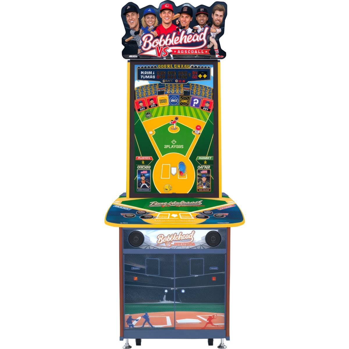 Andamiro Bobblehead Baseball VS Ticket Redemption Arcade Game