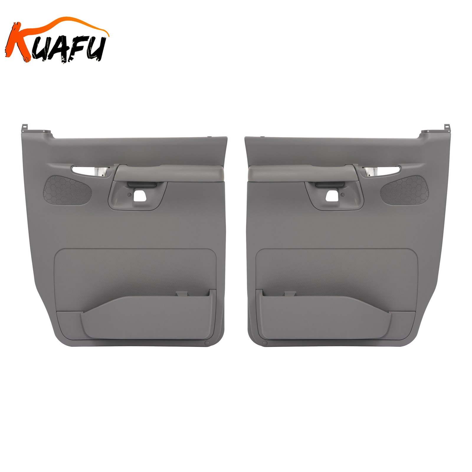 Inner Door Panels Gray For 2004-2008 2005 Ford E-150 Club Wagon E-350 Super Duty