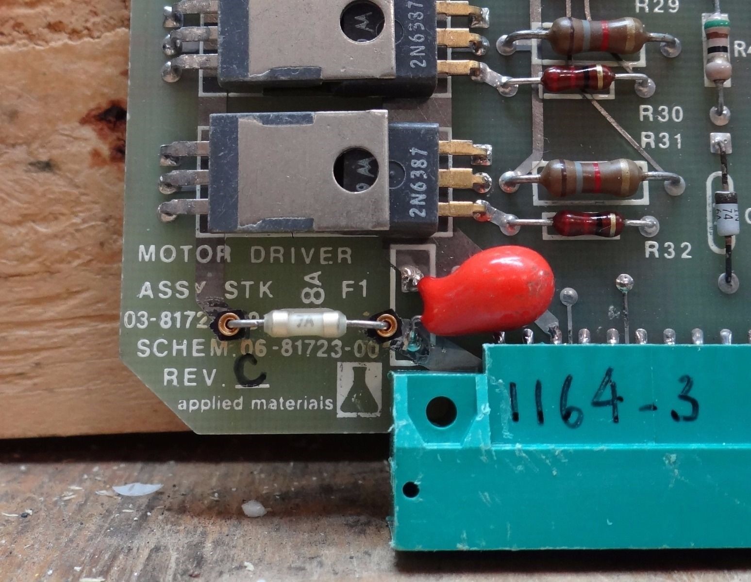 APPLIED MATERIALS MOTOR DRIVER BOARD # 03-81723 REV C