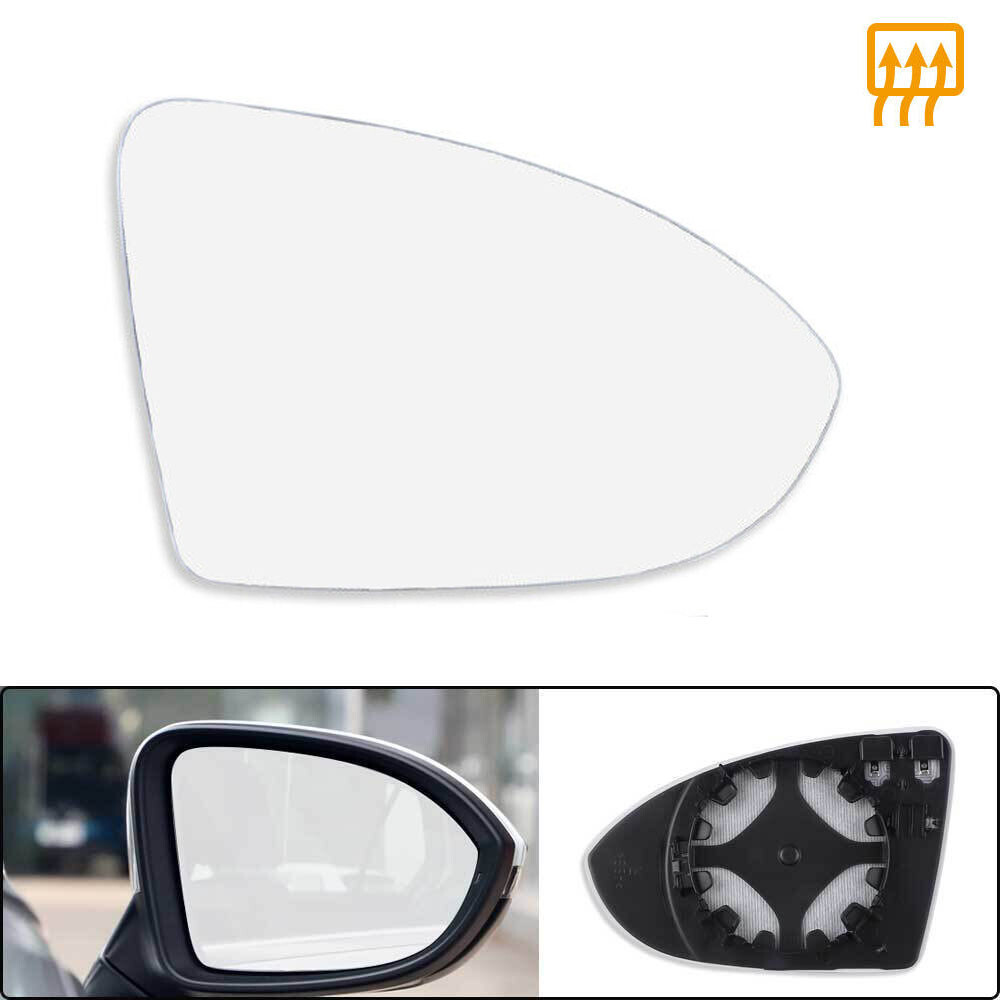 Right Passenger Side Heated Rearview Mirror Glass For VW Golf MK7 GTi TSi TDi R