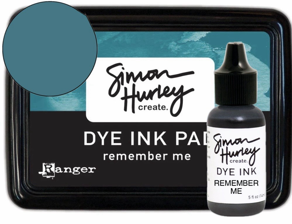 Ranger Ink Dye Felt Ink Pad & Re-inker Simon Hurley REMEMBER ME New