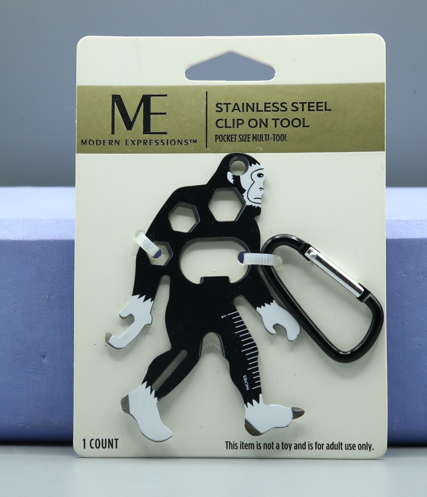 Modern Expressions Bigfoot Stainless Steel Clip On Tool,