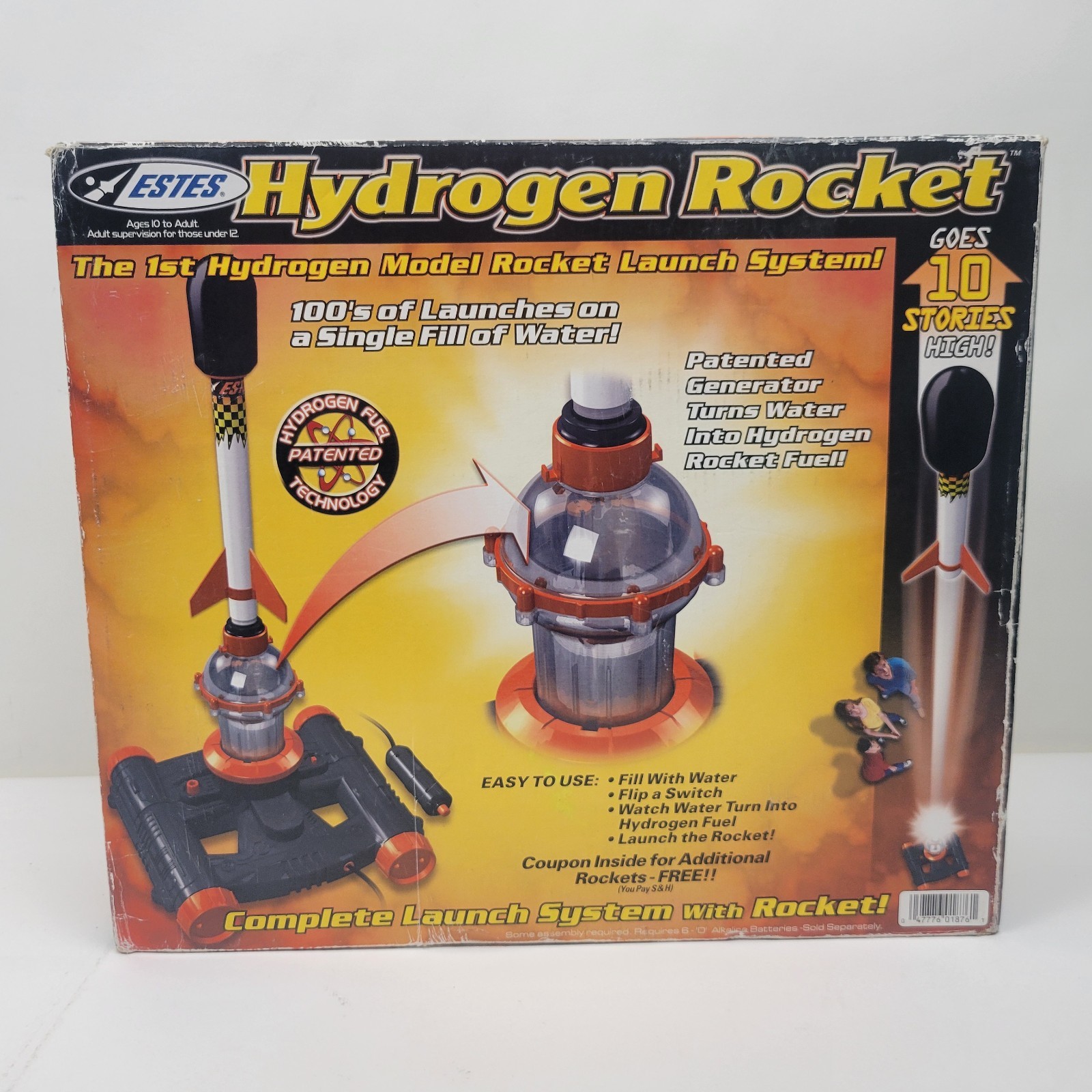 Estes Hydrogen Rocket (Model 1876) STEM Science Toy New With Open Box