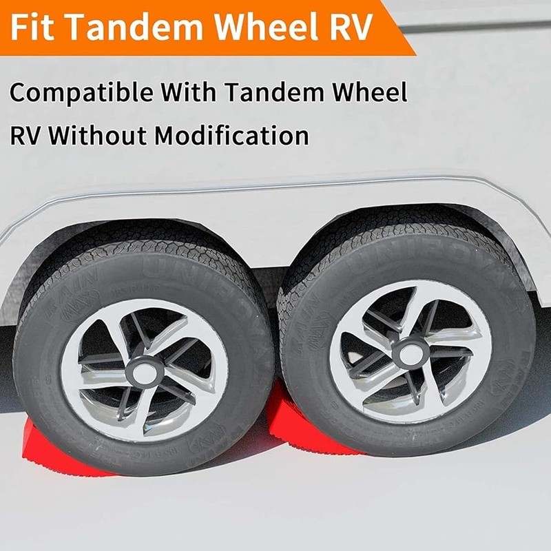 Heavy Duty RV Leveling Blocks Non-Slip Design Tandem Trailers 35K lb Capacity US