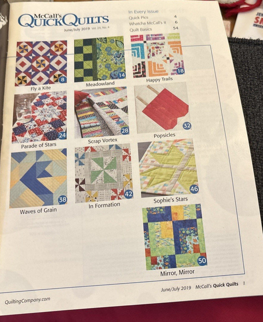 Rare McCall's Quick Quilts June/July 2019