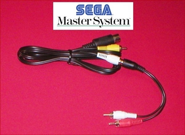 6Ft AV Cable W/ Y Splitter Stereo Adapter for the Sega Master System NEW