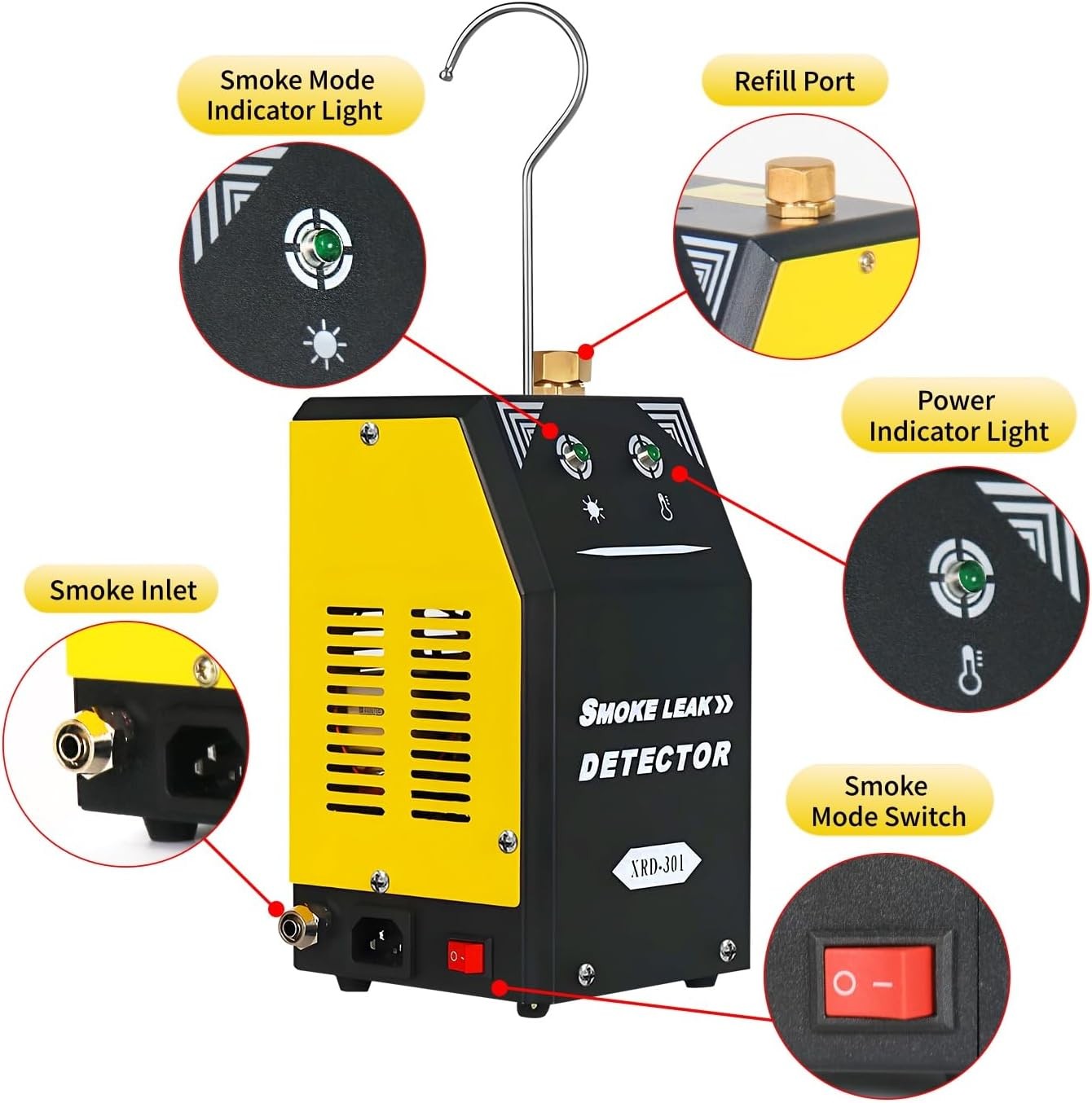 Auto EVAP Smoke Detection Machine Leakage Tester Vacuum Pipe System Diagnostic