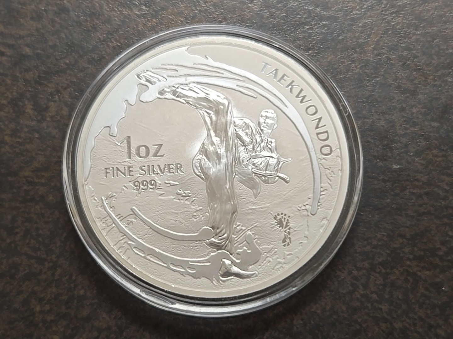 2019 South Korea Taekwondo 1 oz Silver Round Coin Medal Martial Arts RARE