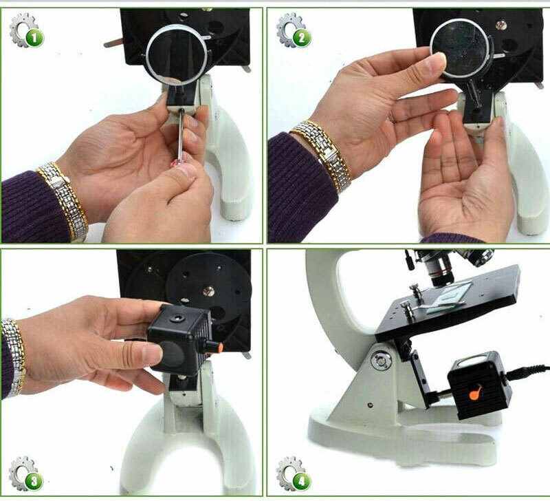 Biological Microscope Bottom LED Light Supplementary Lamp Source 110V-240V