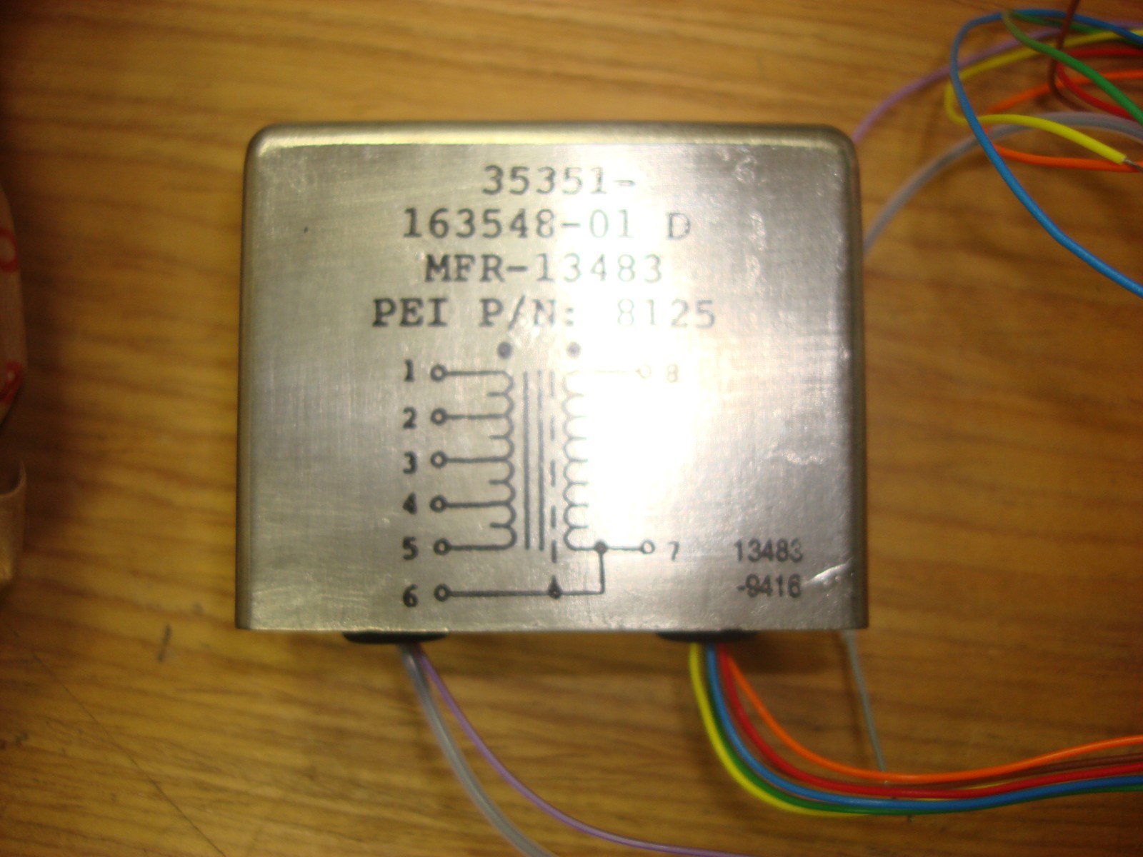 PRECISION ELECTRONICS POWER TRANSFORMER P/N:  PEI8125 NEW
