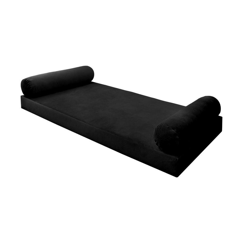 |SLIPCOVER ONLY| S.V5 Velvet Indoor Daybed Mattress Pillow Knife Edge Twin AD374