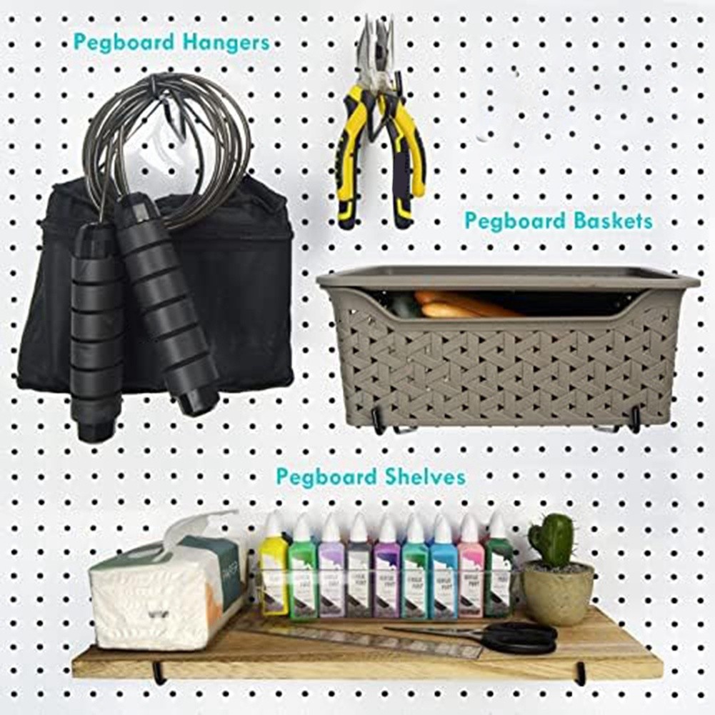 Peg Board Shelf Hooks, 8PACK 6In Metal Utility Hook Set, Peg Board4485