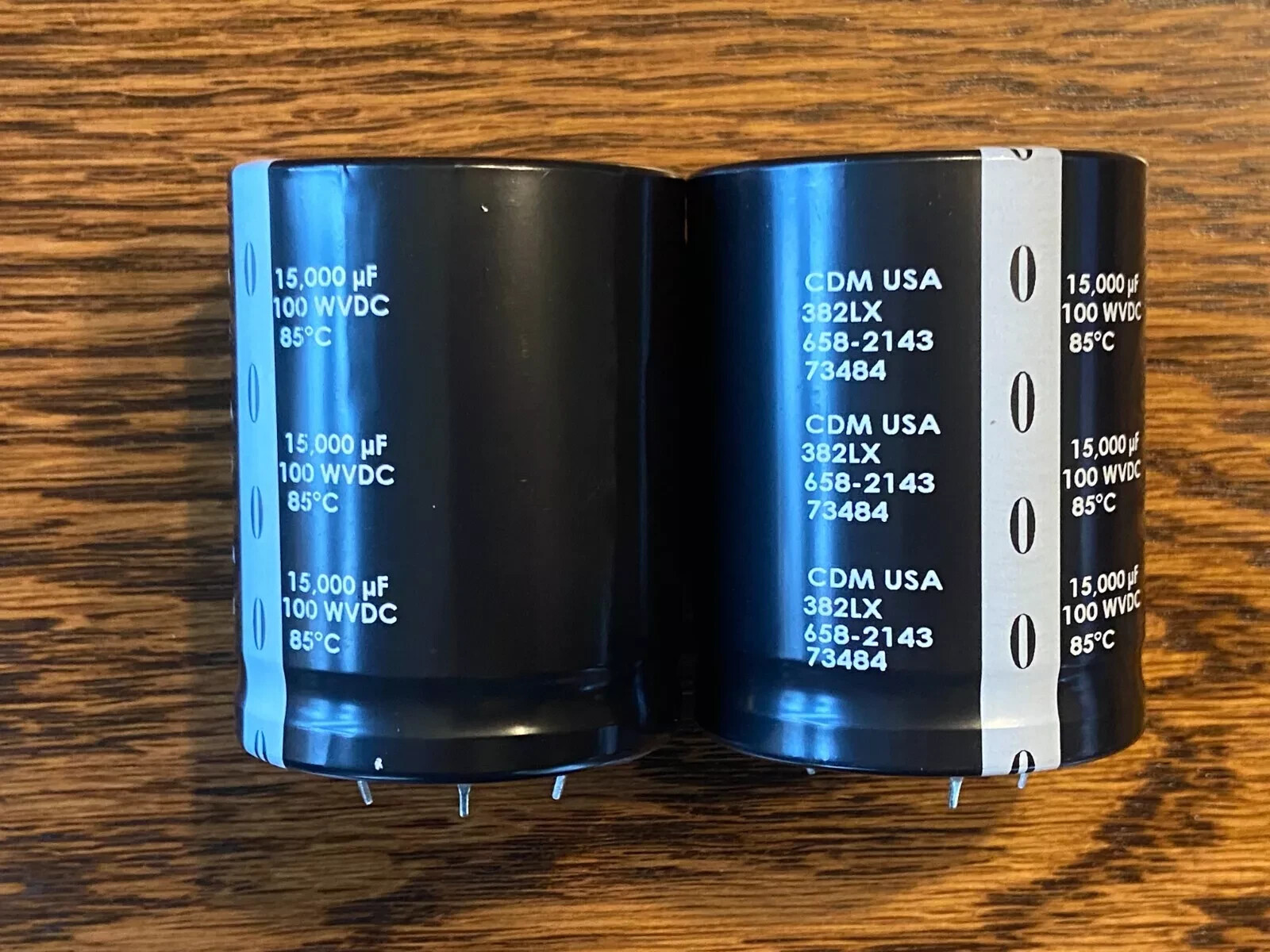 2 New 15000 uf 100v CDE Main Filter Capacitors for Marantz 2275 EXACT FIT 50mm