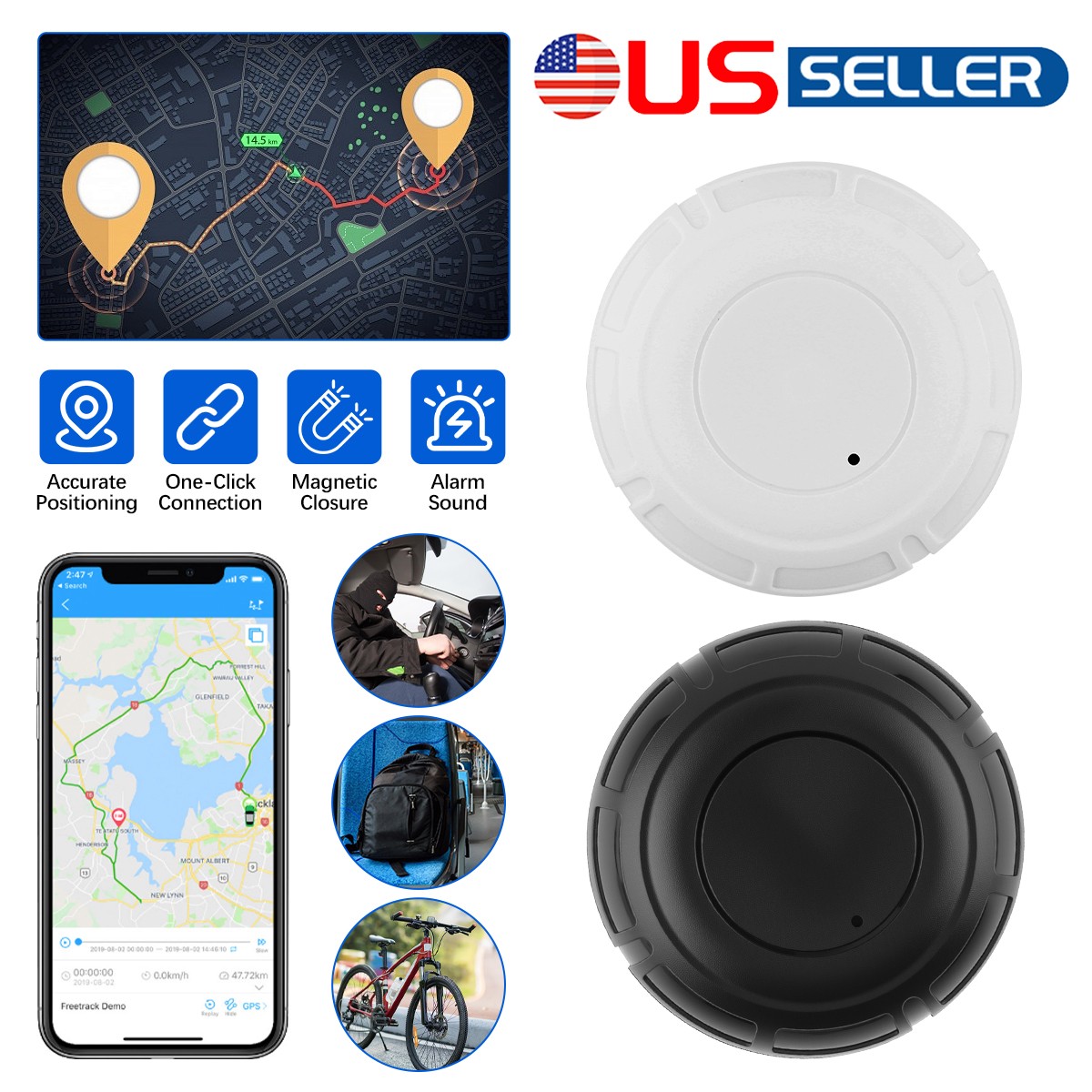 For Android Google Find My Device Smart Tracker Global Locator Air Tag Samsung..
