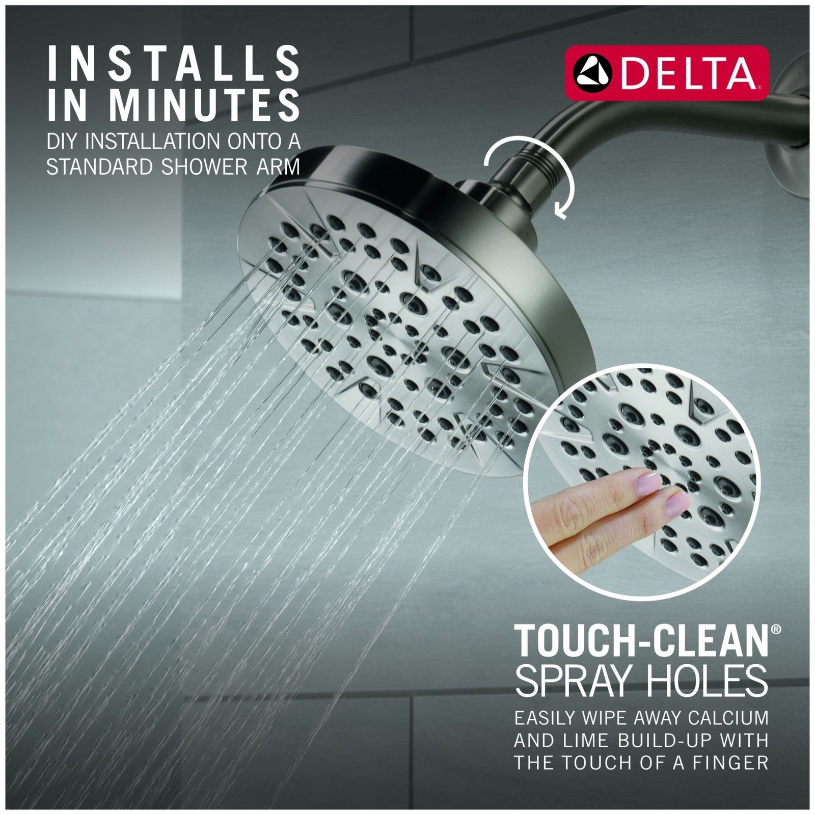Delta 52535 Universal Showering 1.75 GPM Multi Function Shower - Chrome
