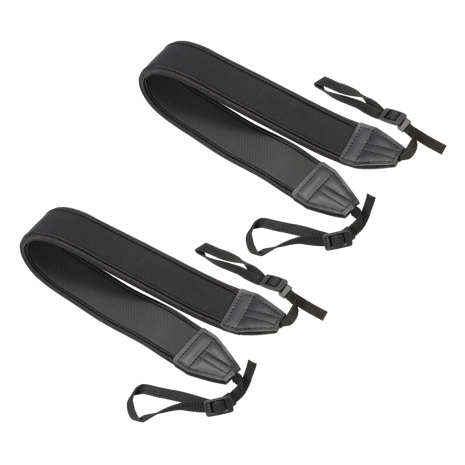 Camera Strap, 2Pcs 1.6" Wide Soft Shock-proof Neck Shoulder Rope Holder, Black