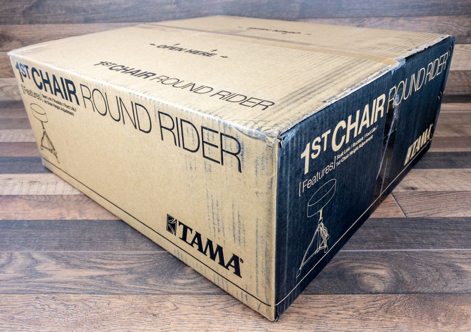 Tama HT430BC Drum Throne 1st Chair Round Rider Trio with Round Cloth Top Seat
