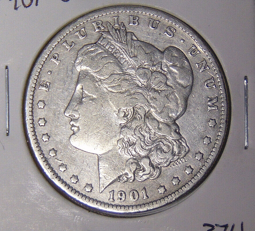1901-O Morgan Silver Dollar VF Cleaned New Orleans Mint (81224)