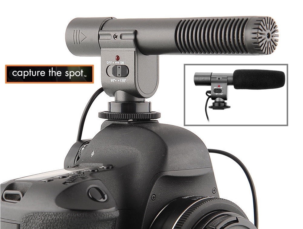 Mini Condenser Pro Microphone For Canon EOS RP M50 Rebel SL3