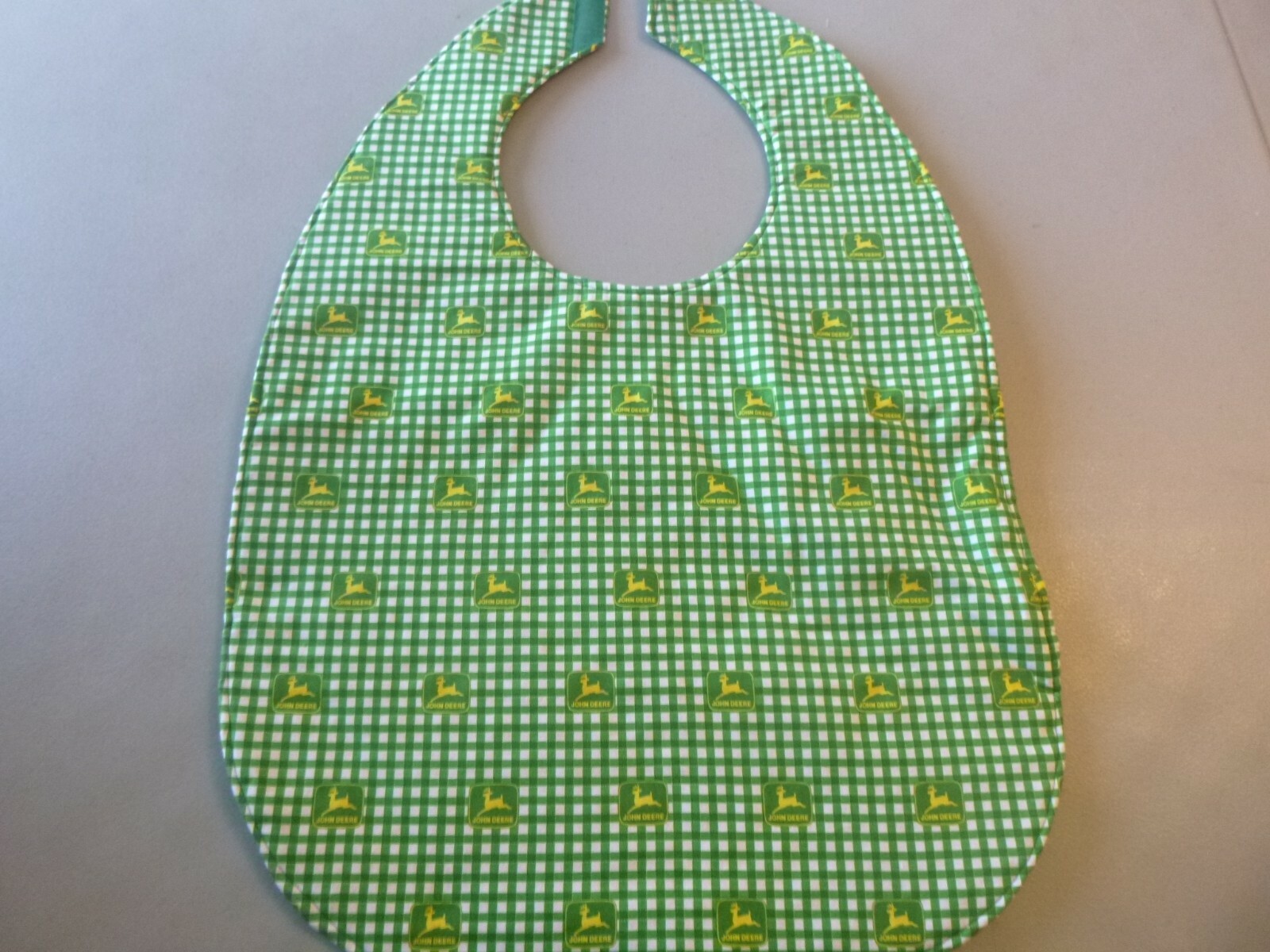Adult Bib/Clothing Protector double thickness with Quilted Diamond Backing