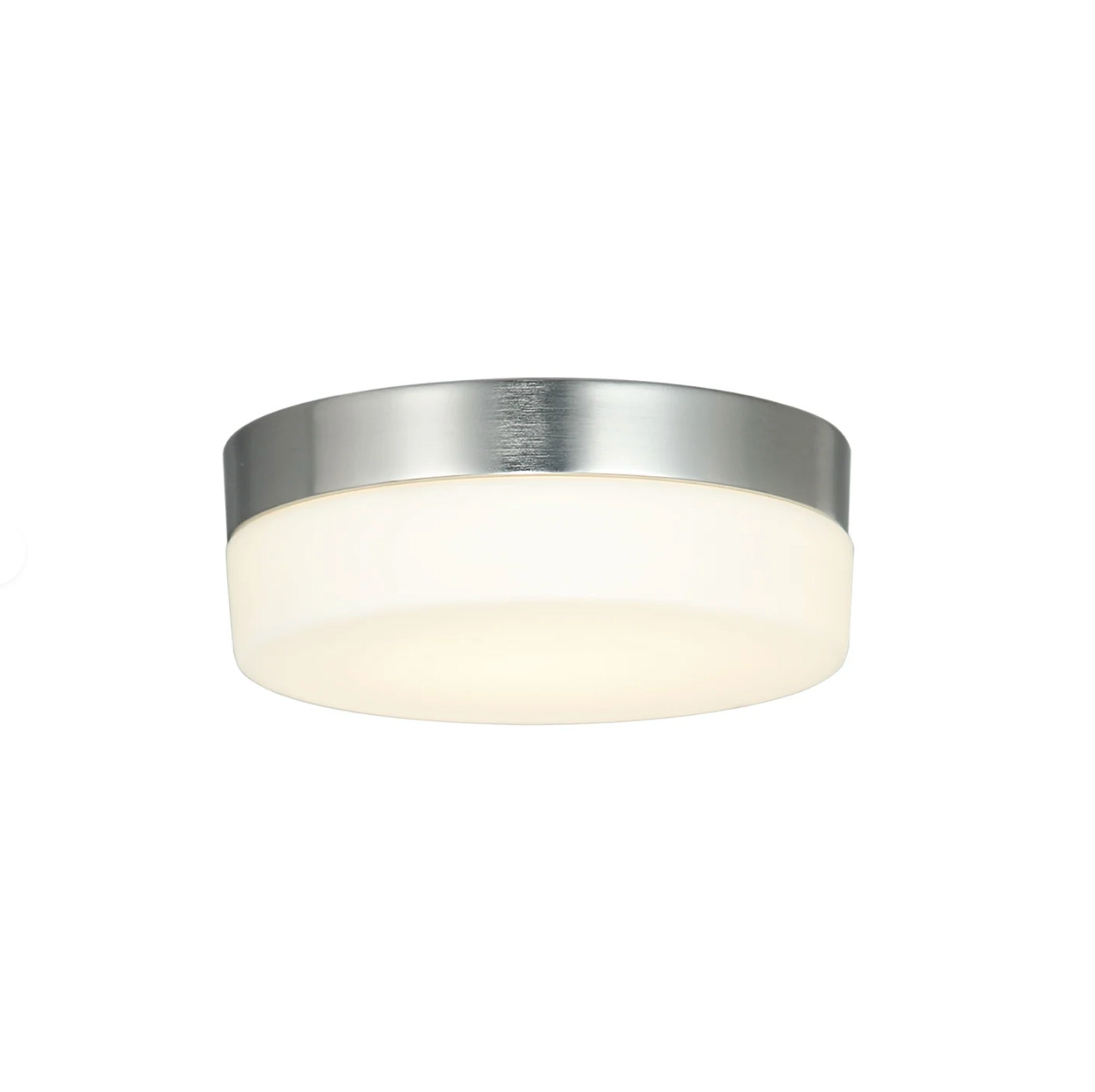 Justice Design GroupFSN-4131-OPAL-NCKL Fusion 7" LED Flush Mount Ceiling Fixture