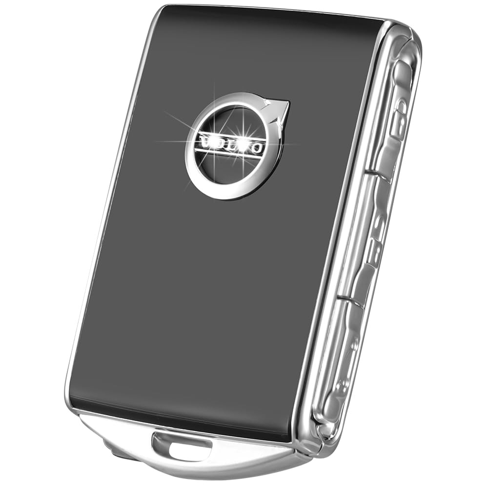 Car Key Fob Cover for Volvo XC90, XC60, XC40, S60, S90, V90, Frosted Black