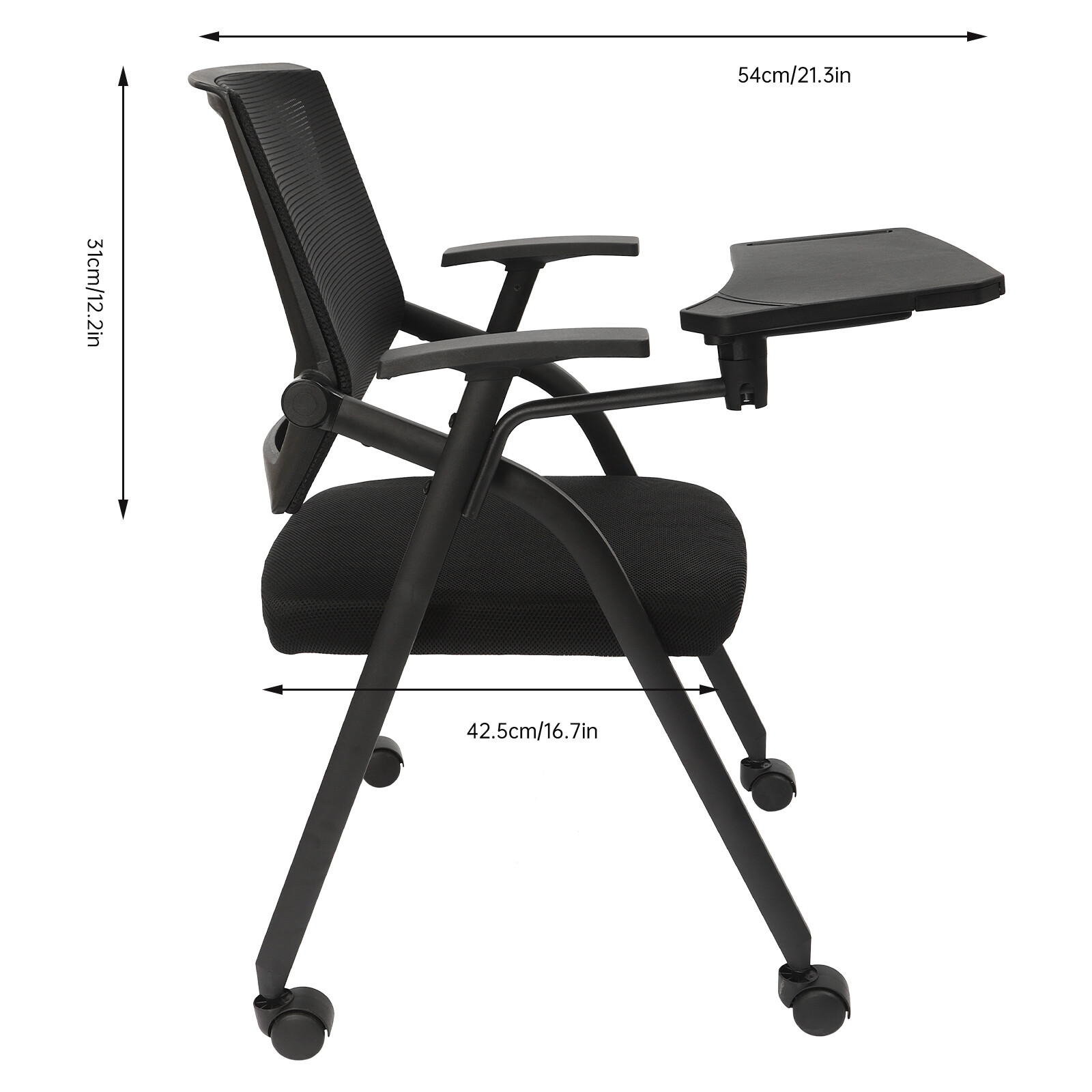 Office Conference Reception Chair Guest Chair Mesh Back Waiting Room Seat 4 Pcs