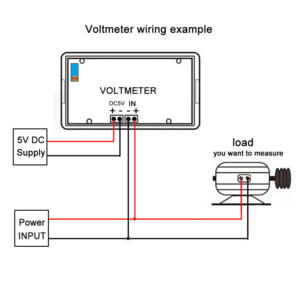 DC 200V Red LED Digital Volt Voltmeter Panel Digit Voltage Meter 0-200V DC Test