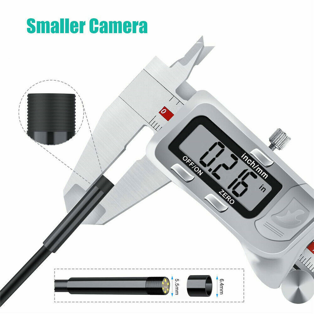 WIFI Endoscope Borescope Snake Inspection Camera HD 2.0MP for Phone Android 10M