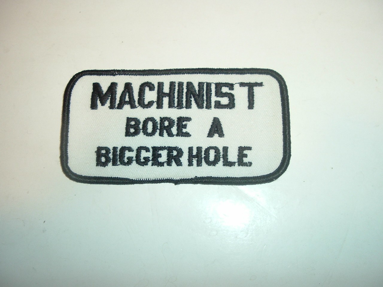 Vintage Machinist patch 4" X 2" Starrett Brown Sharp Better Screws 70s Era