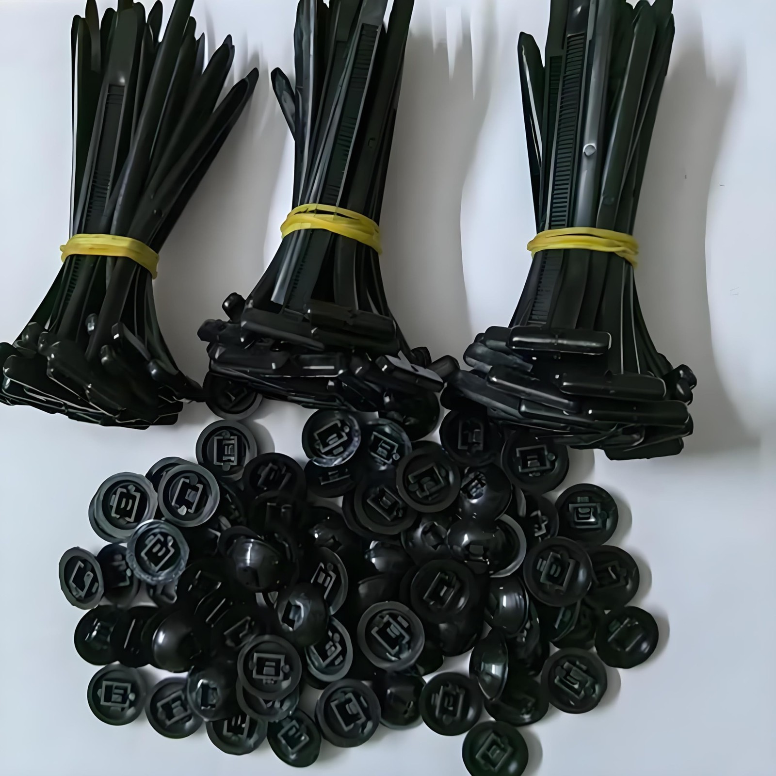 100 Pcs Nylon Universal Cable Tie Buckle with PP Storage Box - Fixion Tools K...