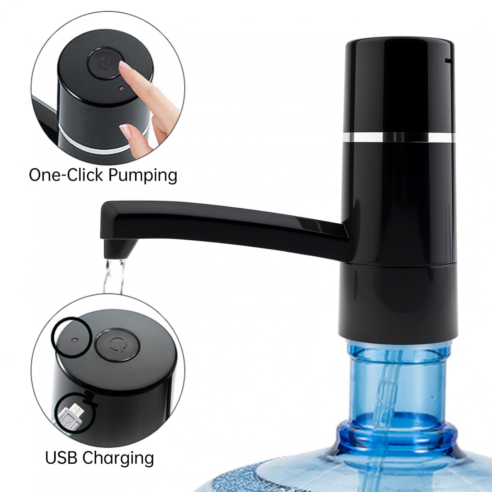 Water Bottle Switch Pump Electric Automatic USB Rechargeable Jug Dispenser Pump