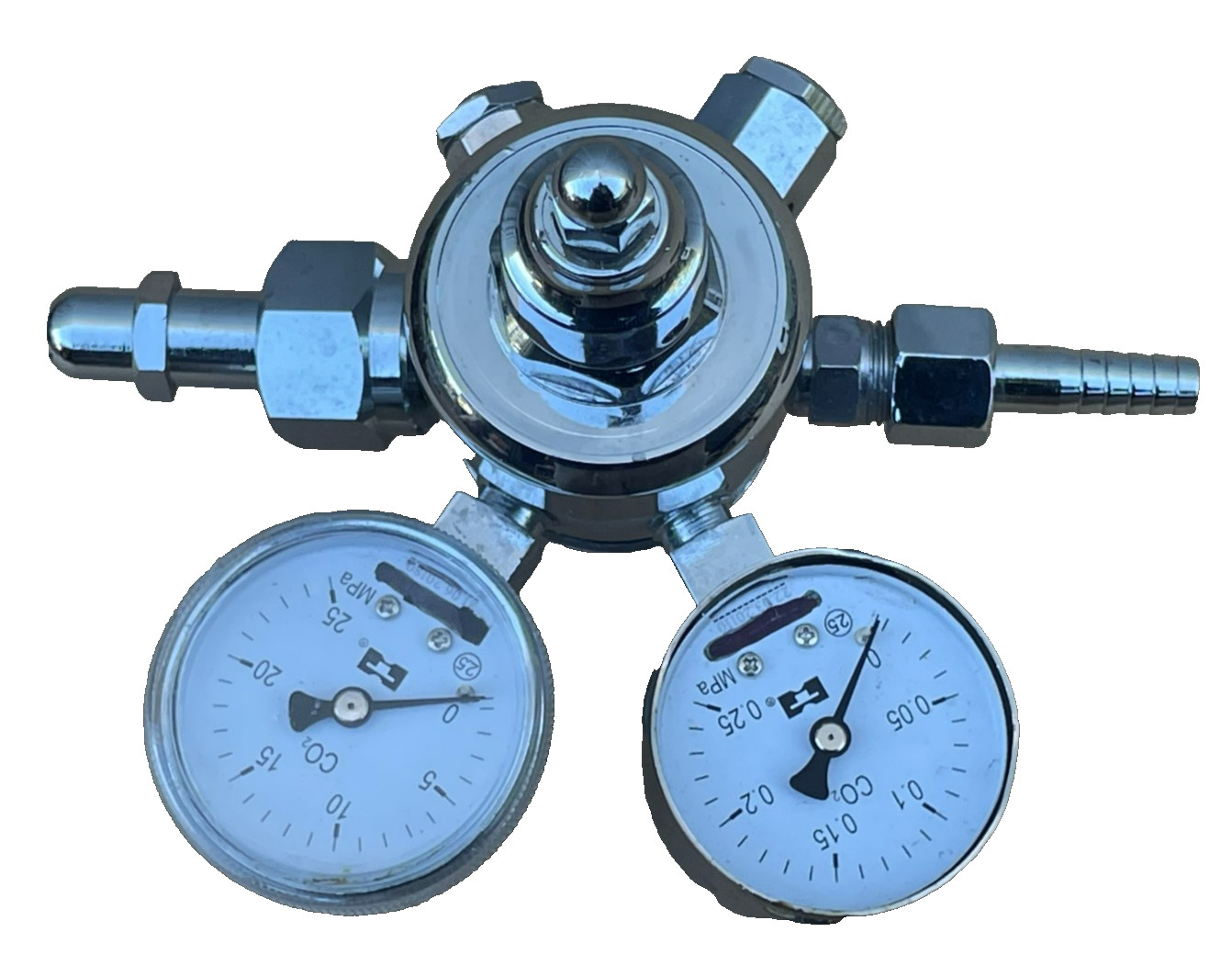 Unbranded Regulator with Double Gauges- 0-25 - and, 0-0.25