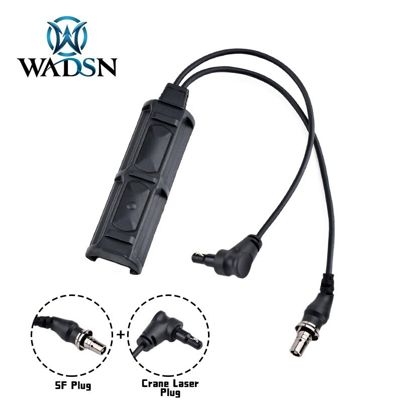 WADSN Remote Dual Pressure Switch SF plug 2.5mm For PEQ DBAL NGAL M600 Light