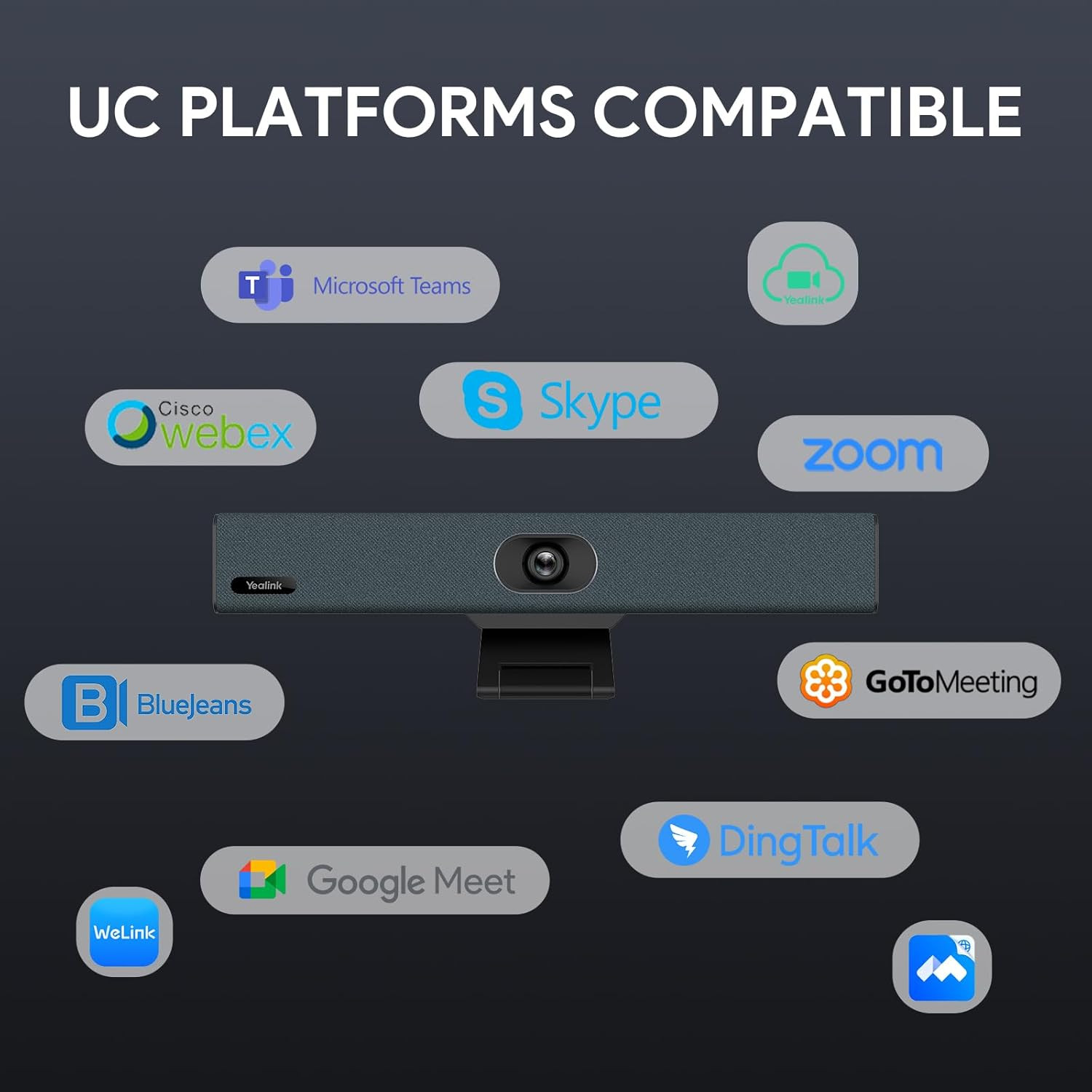 4K USB Video Conference Camera - 120° Wide Angle, Microphone, Speaker, Auto Fram