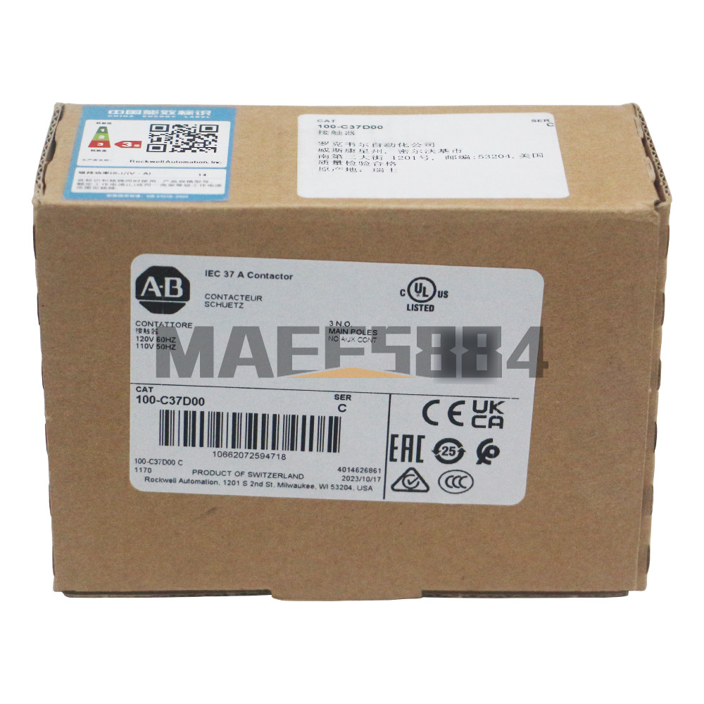 1PC NEW IN BOX 100-C37D00 100-C37*00 contactor 110V SPOT STOCK FAST SHIPPING