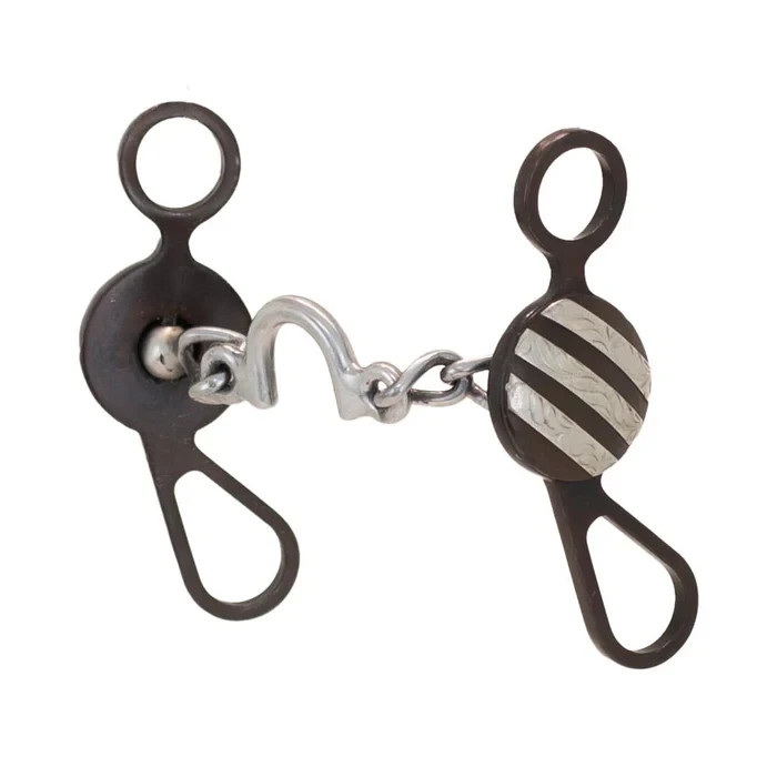 Cowboy Tack Tyler Magnus Ported Chain Concho Short Shank Bit