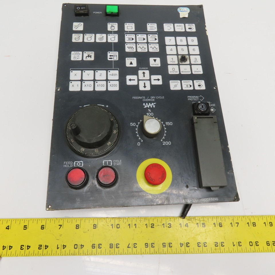 Fanuc A04B-0068-C222 CNC Machine Operator Interface Control Panel Keypad