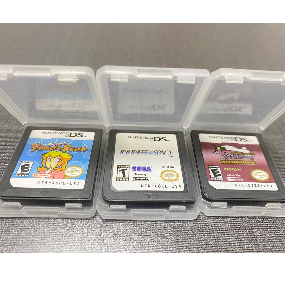 1PC Ace Attorney Investigations / Super Princess Peach DS Game Cartridges Only