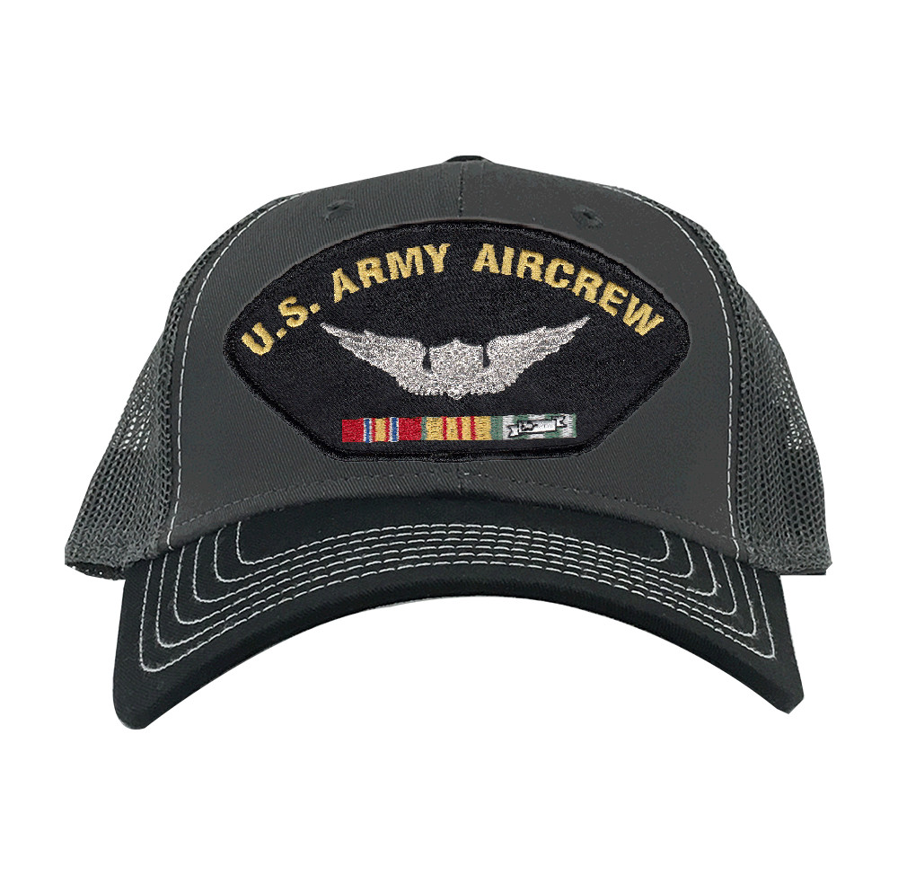 US Army Aircrew Vietnam Gray Mesh Ball Cap