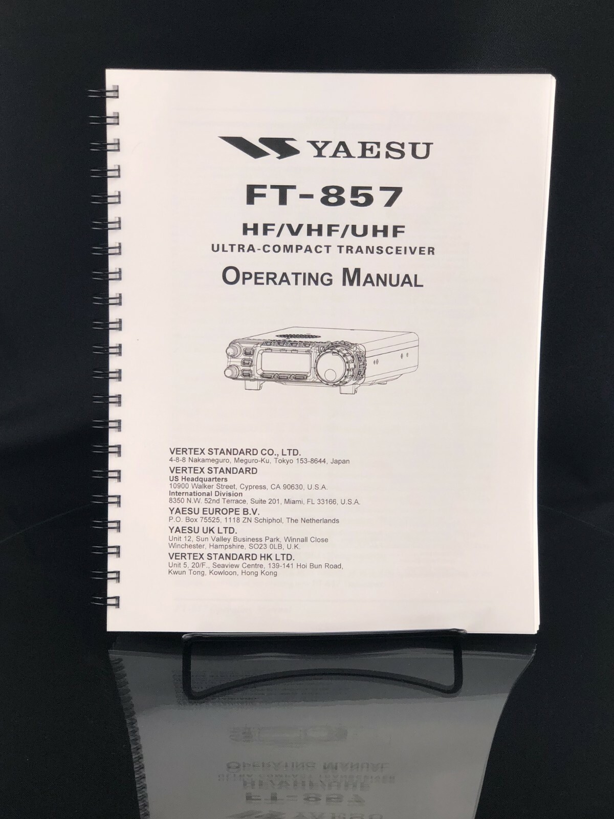 Yaesu FT-857 Transceiver Instruction Manual Operating Guide Coil Bound