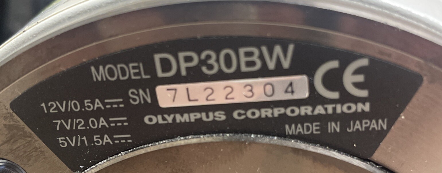 Olympus DP30BW High Sensitivity Cooled CCD Camera Live Cell Imaging W/ U-CMAD3
