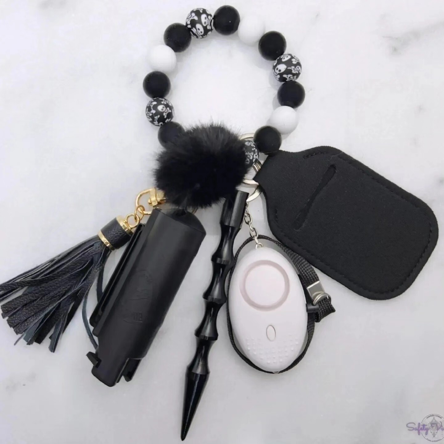 Beaded Safety Keychain