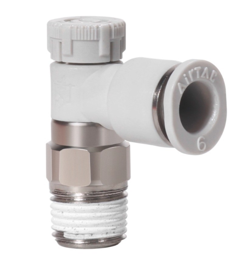 10pcs AirTAC PTL401A-M Push Lock Type Joint Speed Regulating Valve