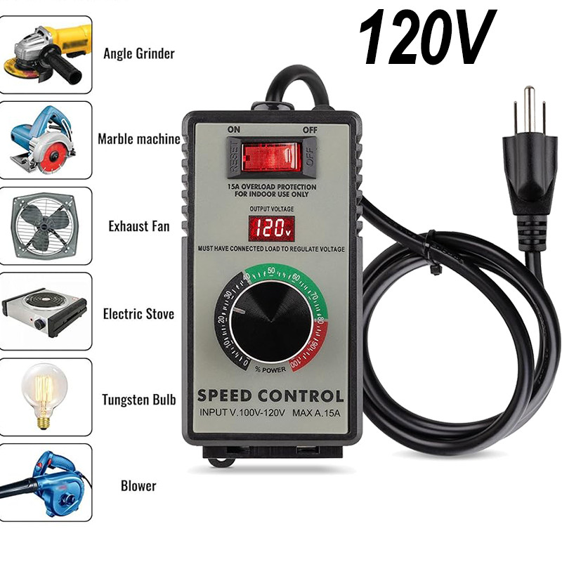 4000W Variable Speed Controller Electric Motor For Rheostat Fan Drill AC 120V